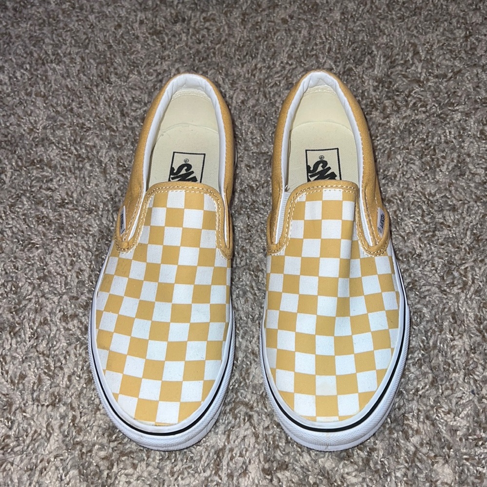 Yellow Checkered Vans